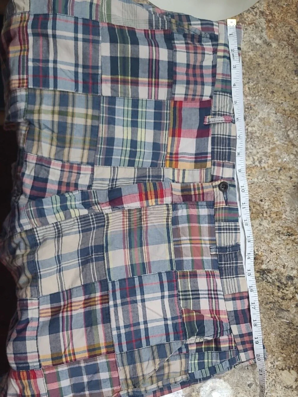 Polo by Ralph Lauren Men's Multicolor Patchwork Madras Shorts